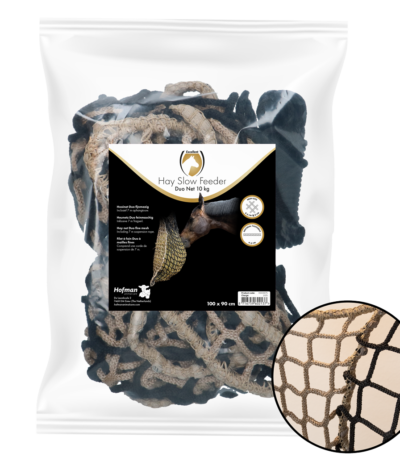 Rete slow feeder per fieno per cavalli, 10 kg, maglie da 60/45 mm – Hay Slow Feeder