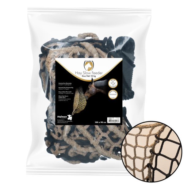 Rete slow feeder per fieno per cavalli, 10 kg, maglie da 60/45 mm – Hay Slow Feeder