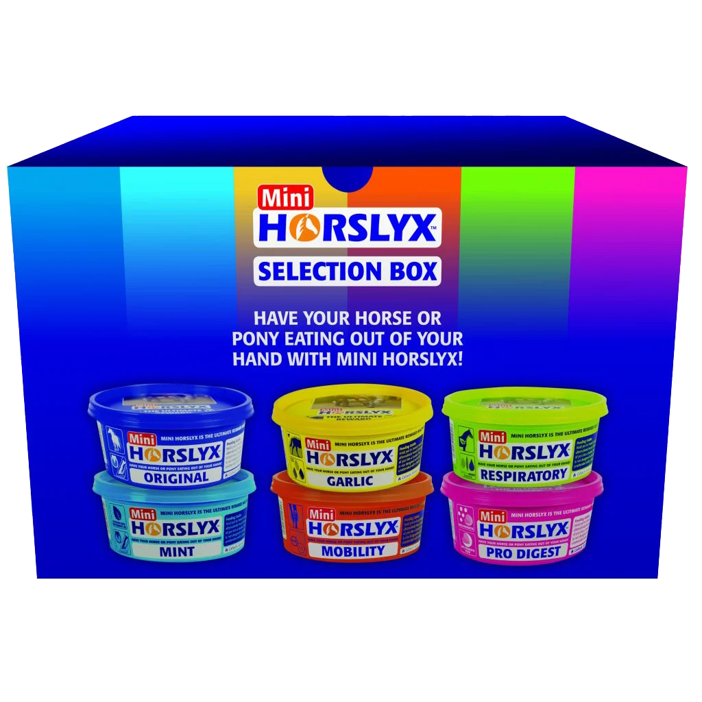 Leccornie da leccare per cavalli come ricompensa, 6 x 650 g – Horslyx Mini Selection Box - immagine 1