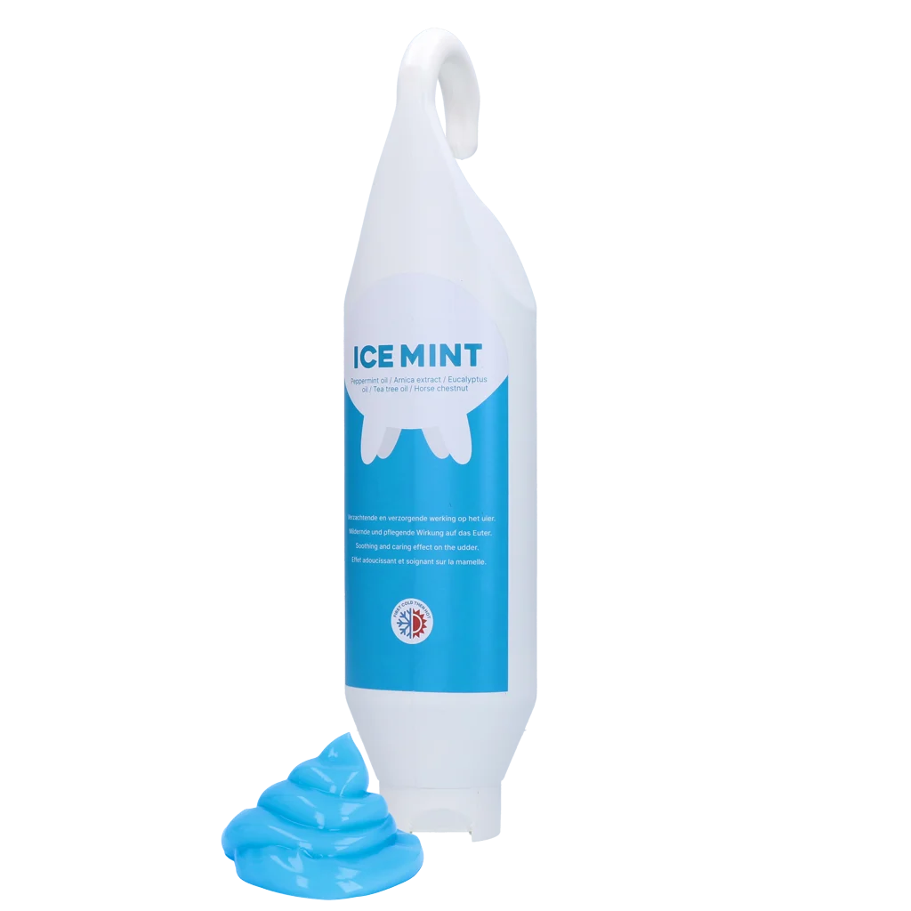 Gel per la mammella con olio di menta piperita in tubo appendibile, 1 l – Vet Animal Care Ice Mint - immagine 1