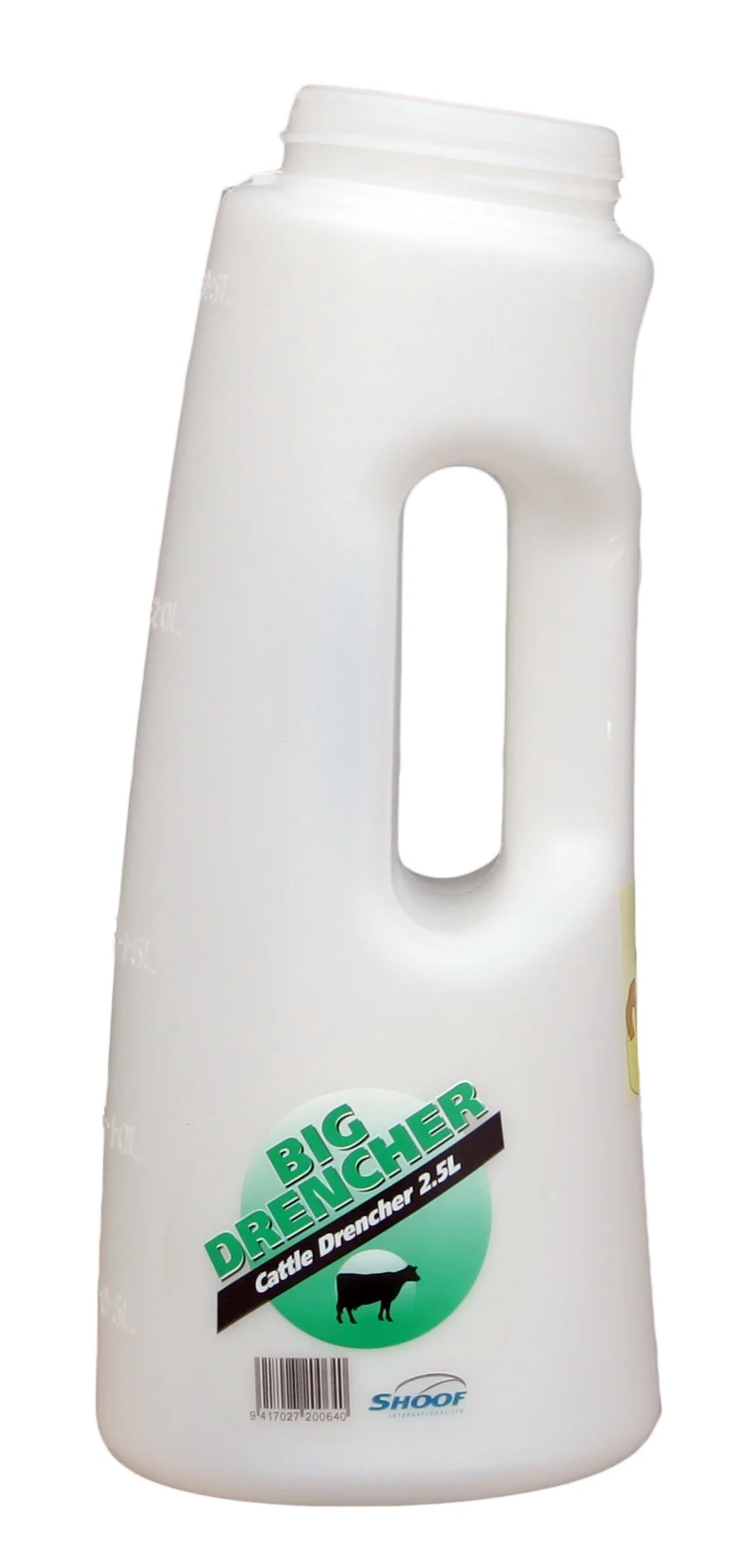 Bottiglia per somministrazione Easy Drencher Big per bovini e vitelli, completa, 2,5 l, verde - immagine 2