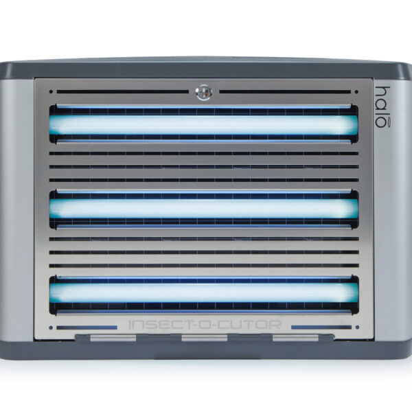 Lampada cattura mosche con piastra adesiva e UV-A, 3 x 15 W – Insect-O-Cutor Halo 45