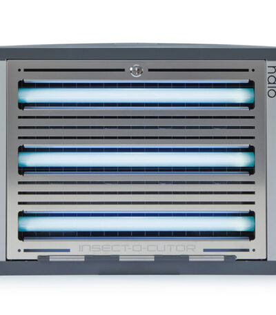 Lampada cattura mosche con piastra adesiva e UV-A, 3 x 15 W – Insect-O-Cutor Halo 45
