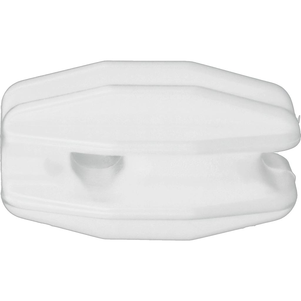 Hoekisolator Eindspanner voor Schrikdraad, Koord en Lint, Wit – ZoneGuard Isolatore angolare e tenditore terminale per filo elettrico, corda e nastro, bianco – ZoneGuard