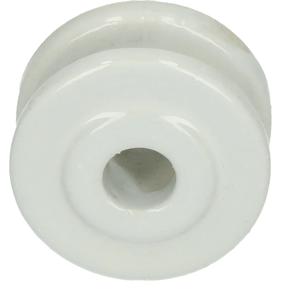 Isolatore angolare in porcellana, diametro esterno 50 mm, bianco – ZoneGuard - immagine 1
