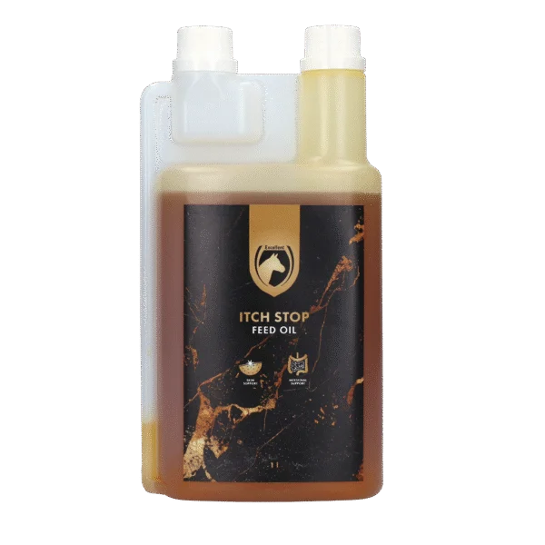 Olio alimentare per cavalli con Omega 3 e Omega 6, 1 l – Excellent Horse Itch Stop Feed Oil