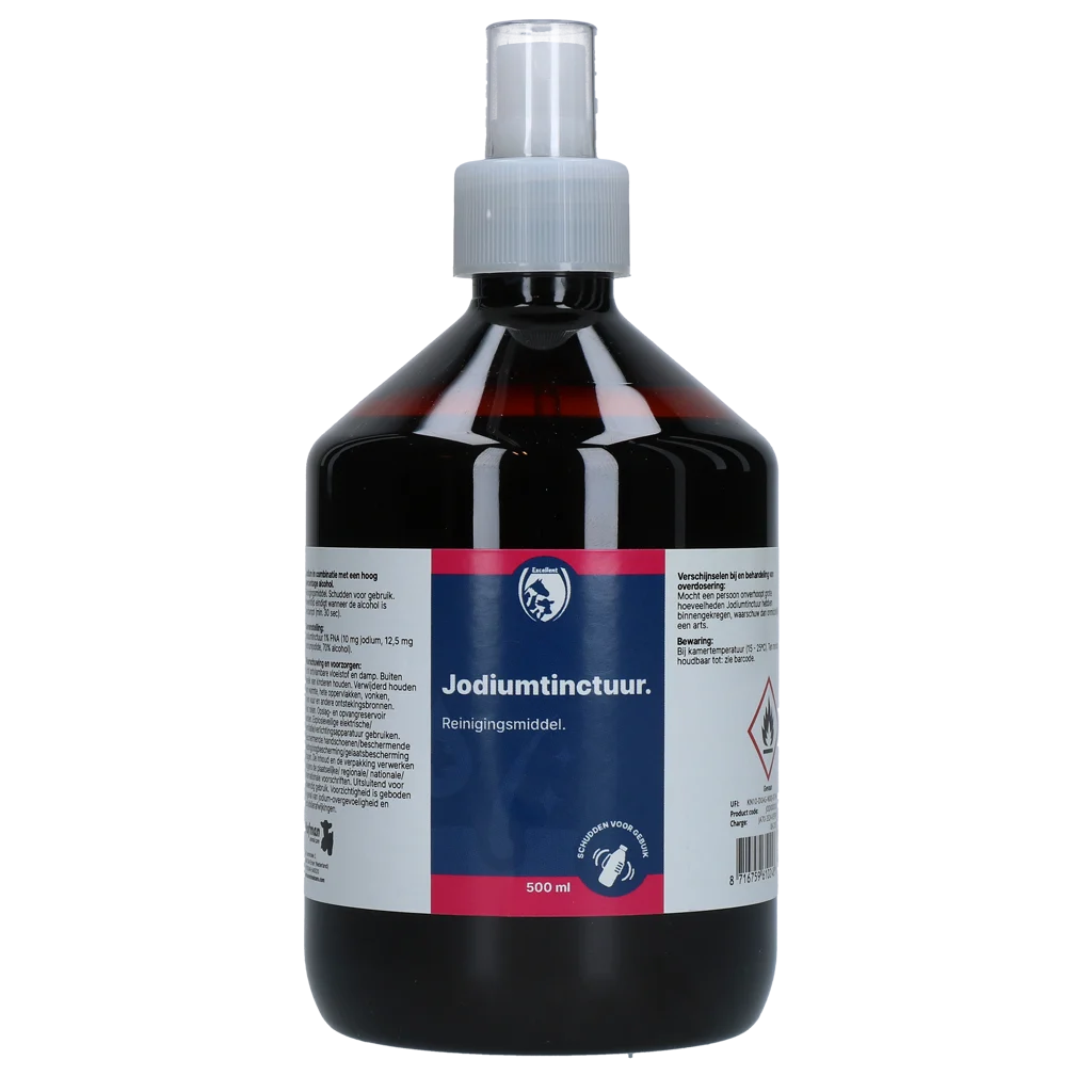 Tintura di iodio 1% con alcol al 70%, 500 ml - immagine 1