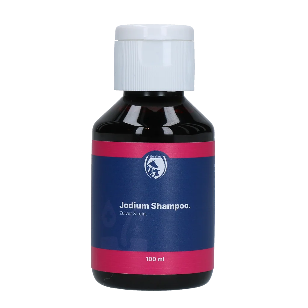 Shampoo allo iodio per mantello e cute, 100 ml – Excellent Jodium Shampoo - immagine 1