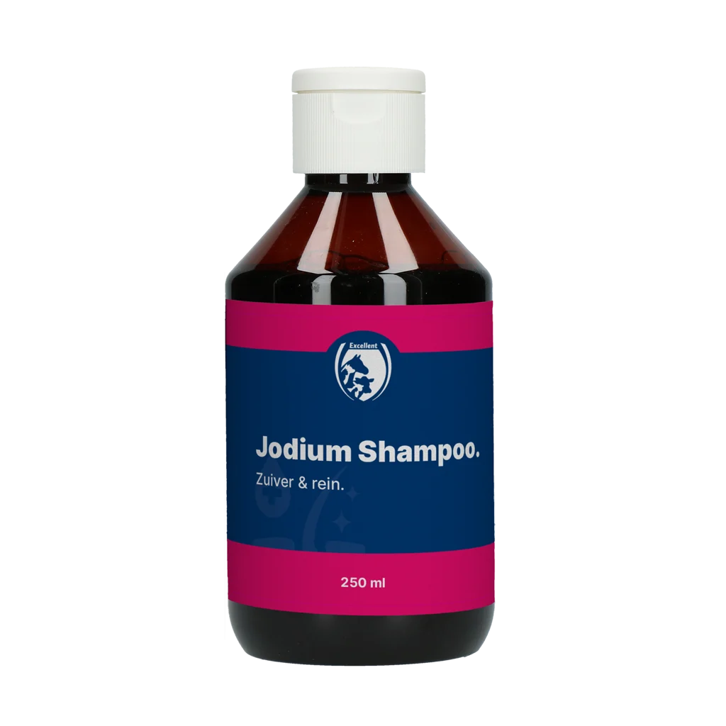 Shampoo allo iodio per mantello e pelle, 250 ml – Excellent Jodium Shampoo - immagine 1