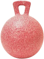 Palla da gioco per cavalli al profumo di menta piperita, rossa e bianca, 25 cm – Jolly Pets Jolly Ball