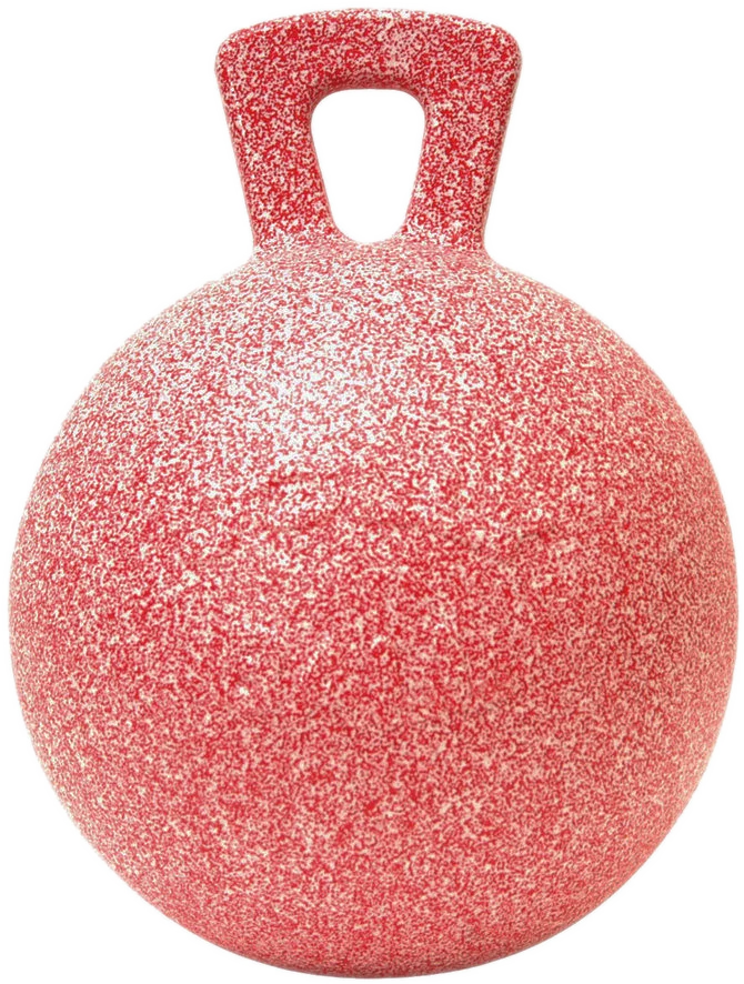Palla da gioco per cavalli al profumo di menta piperita, rossa e bianca, 25 cm – Jolly Pets Jolly Ball - immagine 1