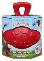 Palla da gioco per cavalli rossa auto gonfiante, 20 cm – Jolly Pets Jolly Ball Dual
