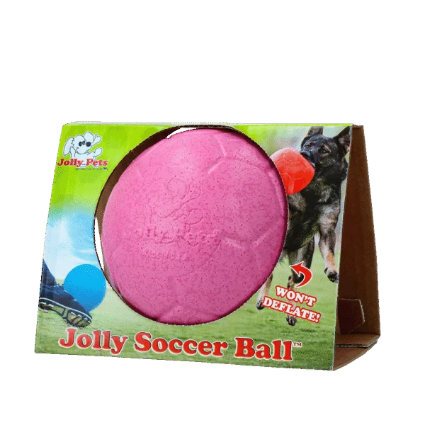Pallone galleggiante per cani rosa S, 15 cm – Jolly Pets Soccer Ball