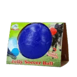 Palla galleggiante blu per cani, 15 cm – Jolly Pets Soccer Ball