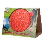 Palla da riporto per cani arancione e bianca, 15 cm – Jolly Pets Jolly Soccer Ball