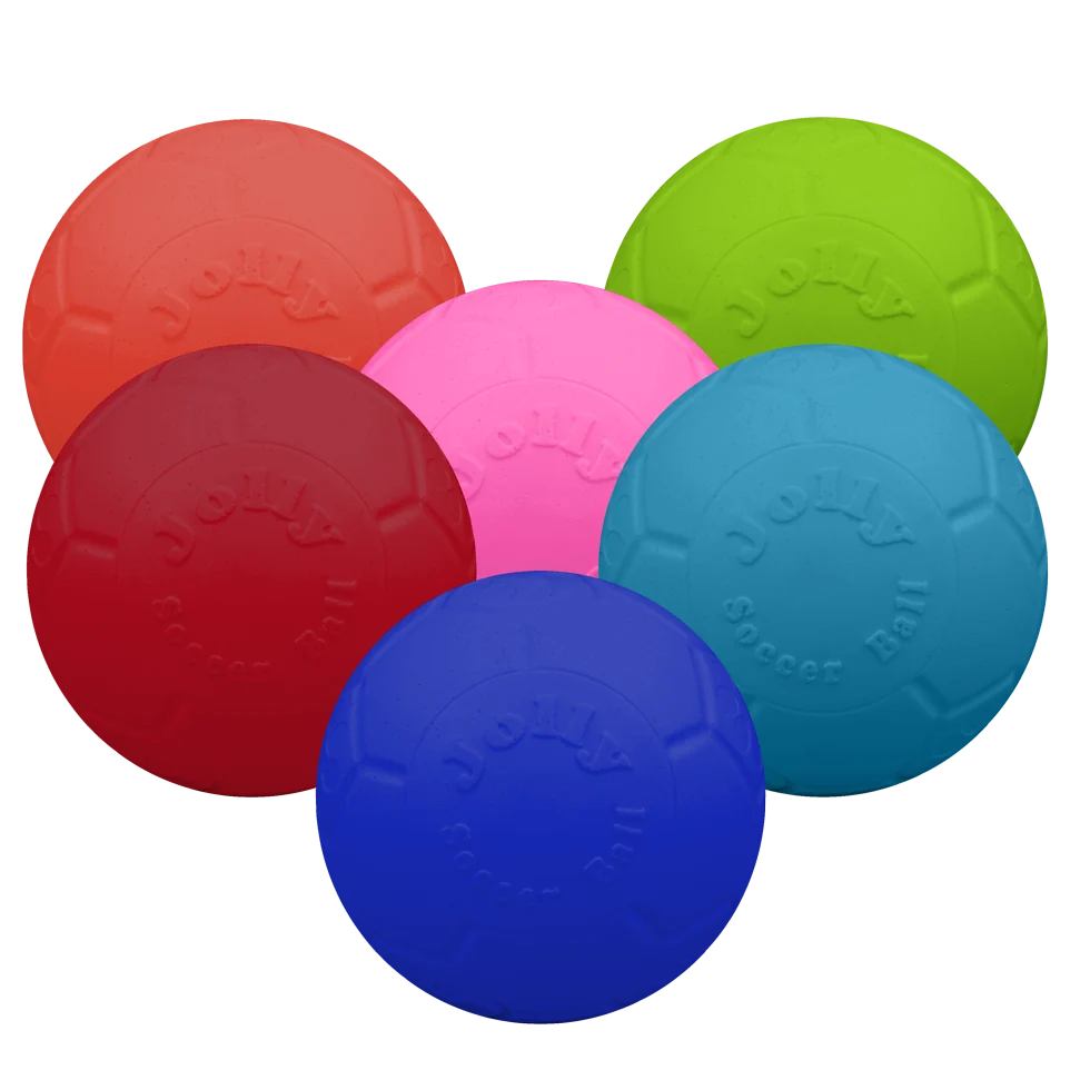 Palla da riporto per cani arancione, 20 cm – Jolly Pets Jolly Soccer Ball - immagine 3