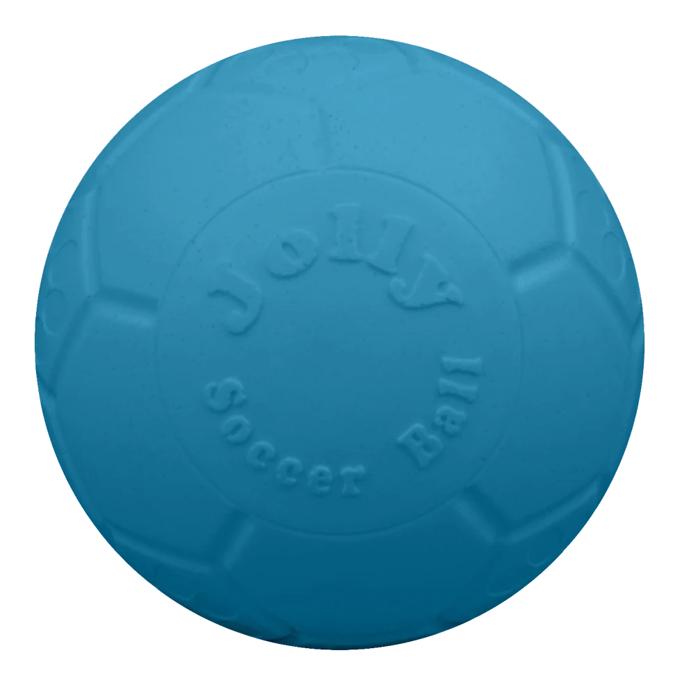 Palla da riporto per cani azzurra, 20 cm – Jolly Pets Jolly Soccer Ball - immagine 2