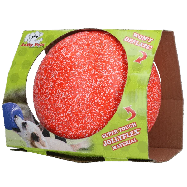 Palla da riporto per cani arancione e bianca, 20 cm – Jolly Pets Jolly Soccer Ball
