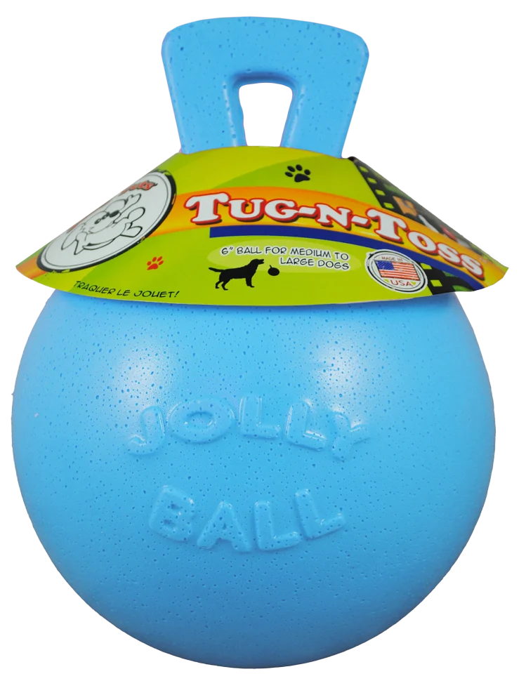 Palla galleggiante per cani M ai mirtilli (15 cm) – Jolly Pets Tug-n-Toss - immagine 1