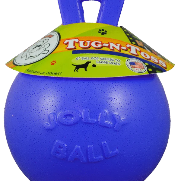 Palla galleggiante per cani blu M (15 cm) – Jolly Pets Tug-n-Toss