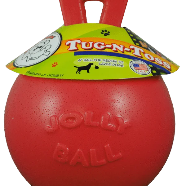 Palla galleggiante per cani rossa L (20 cm) – Jolly Pets Tug-n-Toss