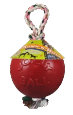 Palla per cani con corda, galleggiante, rossa S (10 cm) – Jolly Pets Romp-n-Roll