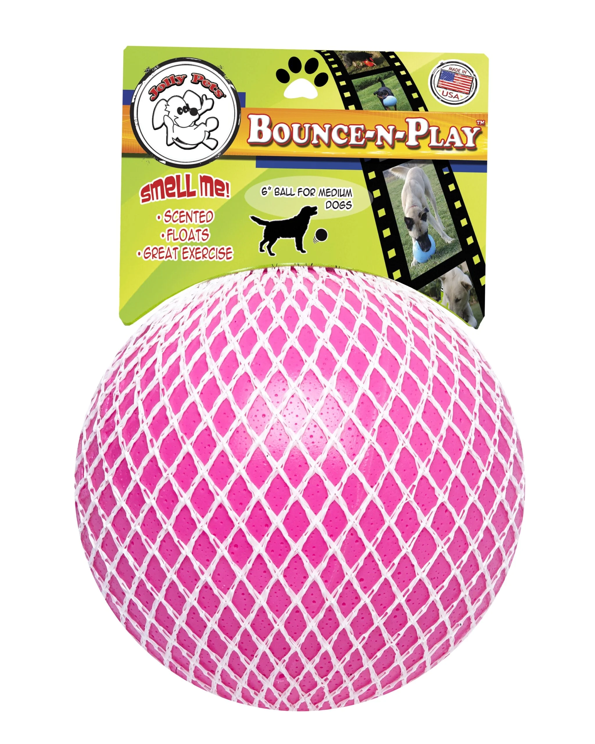 Palla galleggiante per cani, 10 cm – Jolly Pets Jolly Bounce-n Play color gomma da masticare S - immagine 2