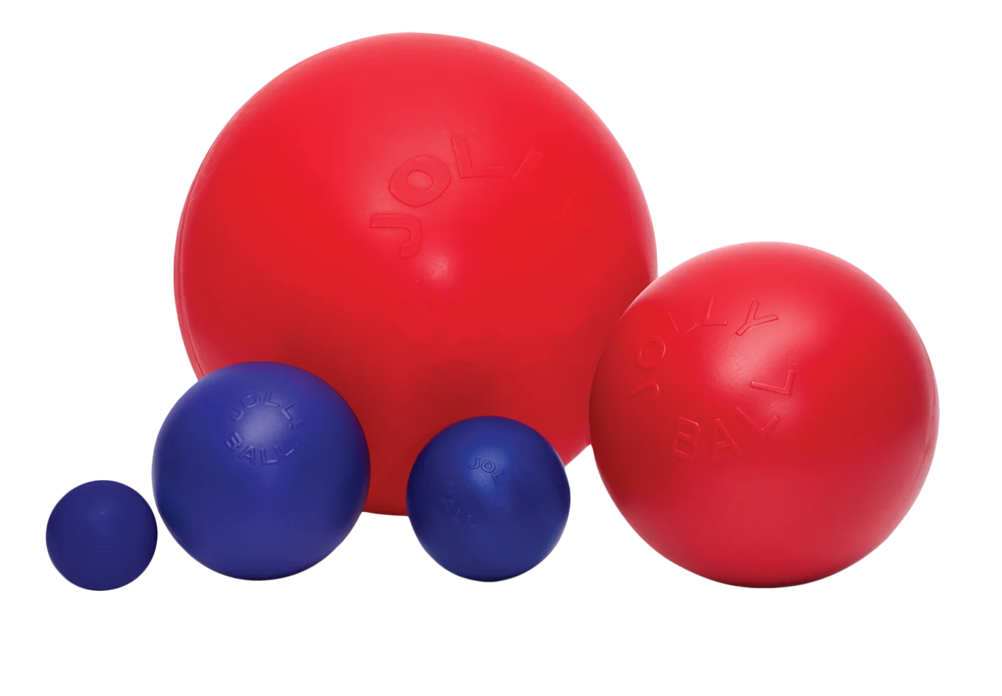 Palla per cani rossa con superficie liscia, 35 cm – Jolly Pets Push-n-Play - immagine 1
