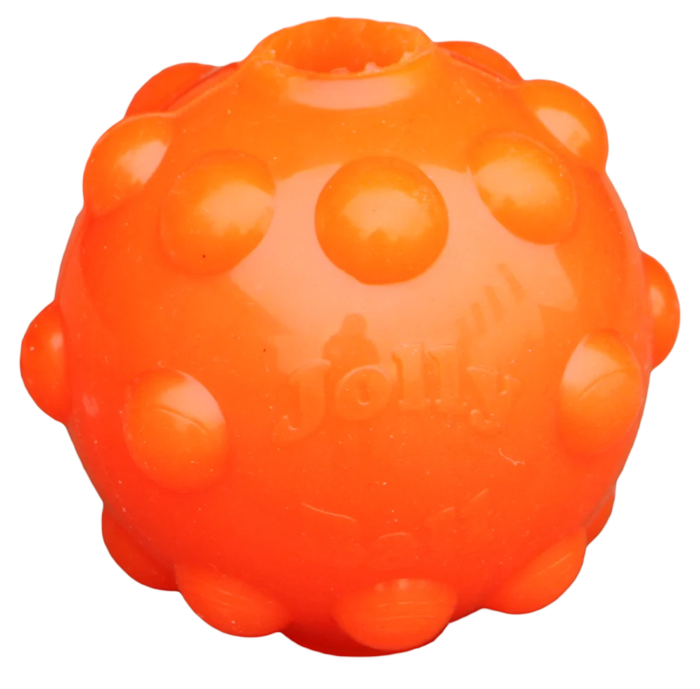 Palla porta snack per cani in gomma TPR, 7,6 cm – Jolly Pets Jolly Jumper arancione S - immagine 4