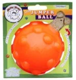 Palla porta snack per cani in gomma TPR, 7,6 cm – Jolly Pets Jolly Jumper arancione S