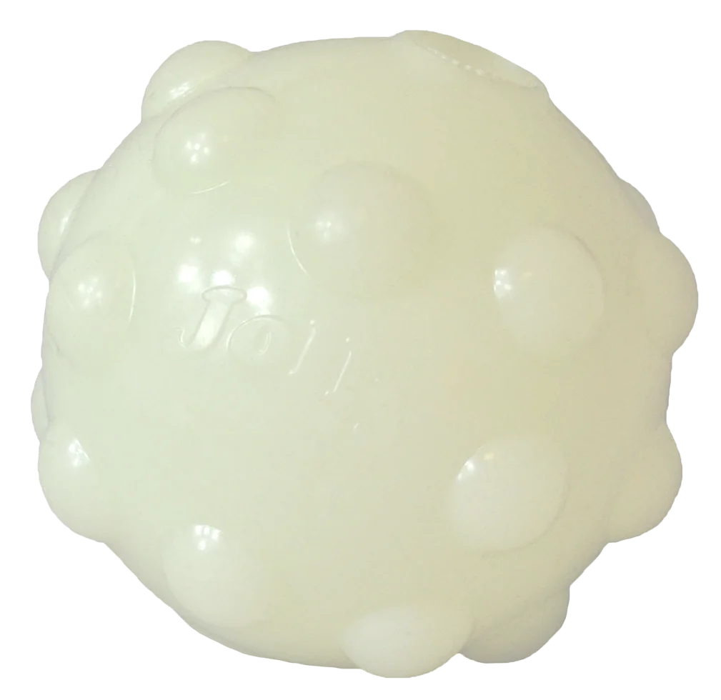Palla porta snack per cani in gomma TPR, 7,6 cm – Jolly Pets Jolly Jumper Glow in the Dark S - immagine 2