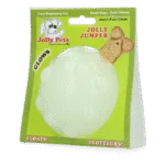 Palla porta snack per cani in gomma TPR, 7,6 cm – Jolly Pets Jolly Jumper Glow in the Dark S