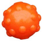 Palla porta snack per cani in gomma TPR, 10 cm – Jolly Pets Jolly Jumper arancione M - immagine 2