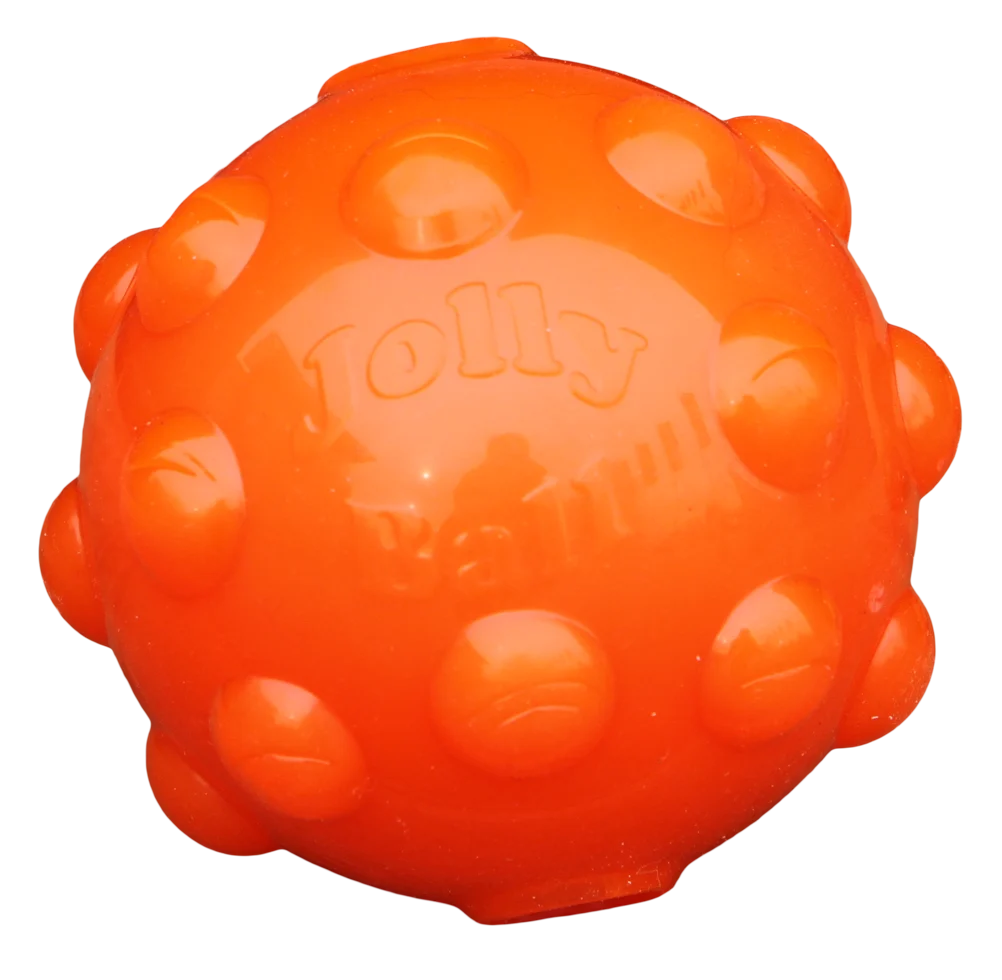 Palla porta snack per cani in gomma TPR, 10 cm – Jolly Pets Jolly Jumper arancione M - immagine 2