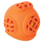 Palla da tennis per cani con squeaker e casco in gomma – JW Helmet Heads Diver - immagine 2