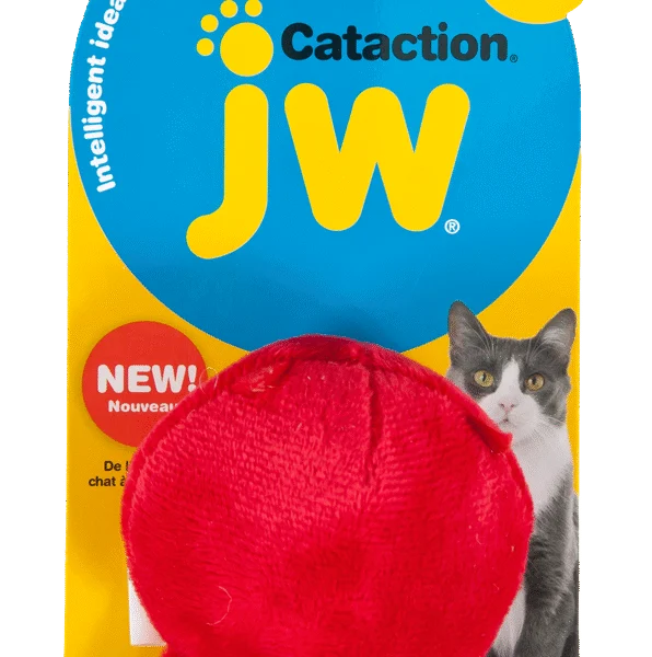 Gioco di peluche per gatti con erba gatta e campanellino, 7 x 8 cm – JW Cataction Bad & Good Cuz