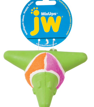 Palla per cani con squeaker e tre materiali – JW Mixups Arrow Ball M