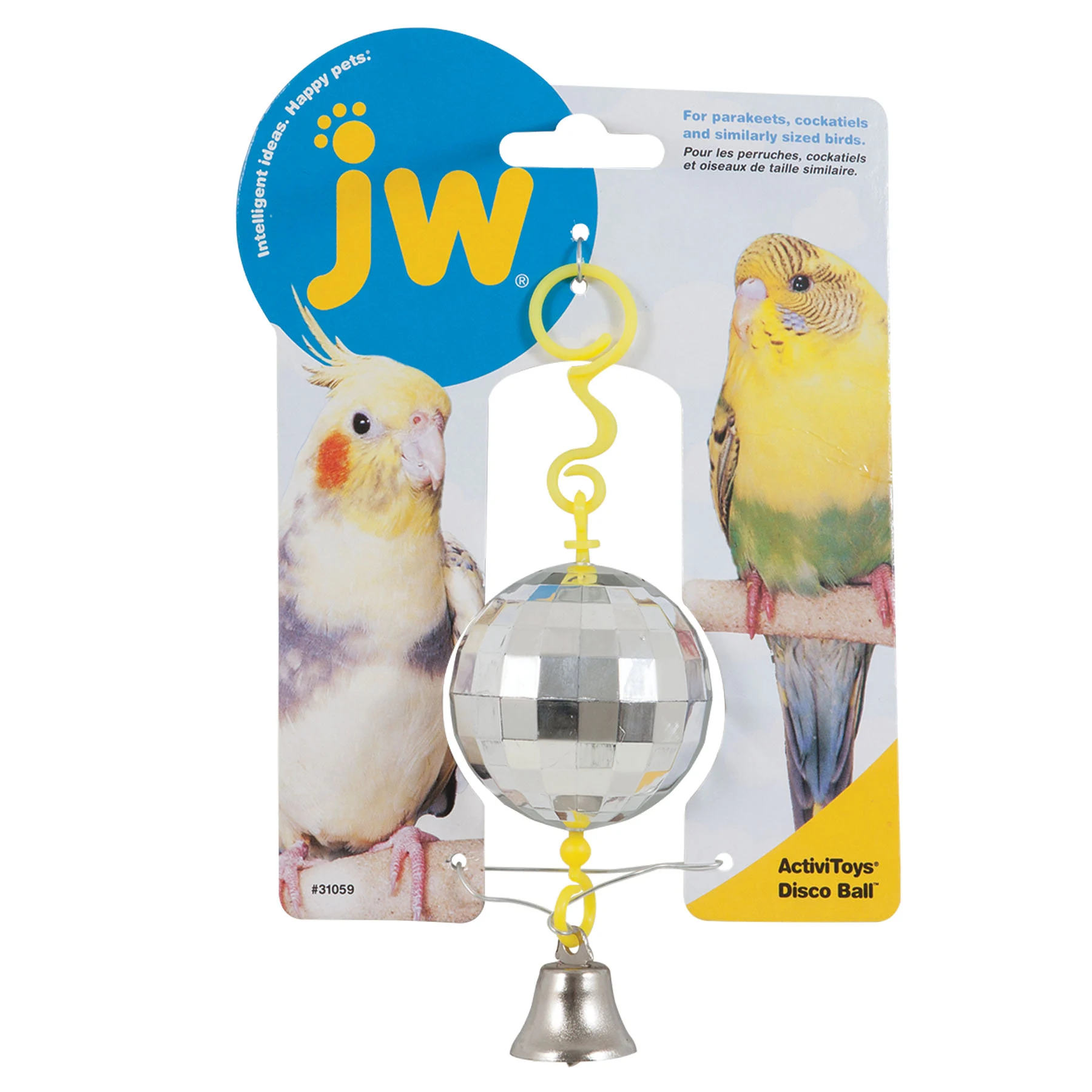 Palla da discoteca per uccelli con campanellino – JW Activitoy Disco Ball - immagine 1
