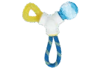Gioco per cuccioli con corda, anello da dentizione e pallina, 21 x 20 x 6 cm – JW Puppy Connects - immagine 2