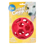 Pallina per cani sonora in gomma naturale, Ø 11,5 cm – JW Hol-ee Giggler