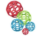 Palla per cani in gomma naturale per snack, 19 cm, assortita – JW Hol-ee Roller - immagine 5
