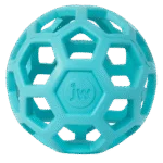 Palla per cani in gomma naturale porta snack, 9 cm, azzurra – JW Hol-ee Roller Small - immagine 2