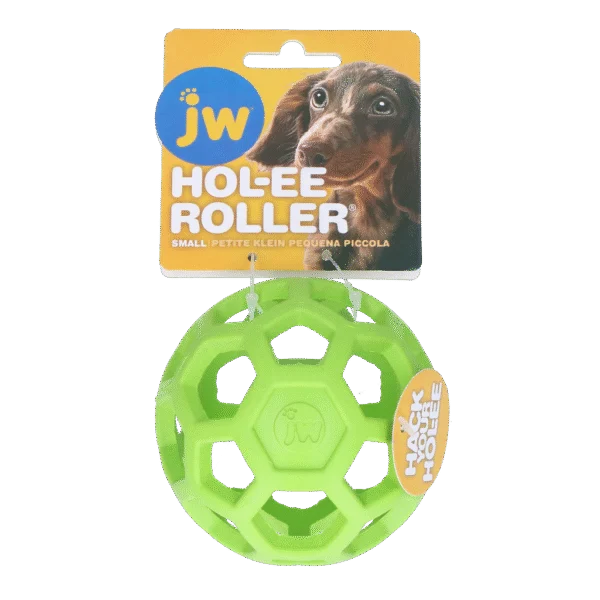 Palla per cani in gomma naturale porta snack, 9 cm, verde – JW Hol-ee Roller Small