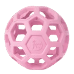 Palla per cani in gomma naturale per bocconcini, 9 cm, rosa – JW Hol-ee Roller Small - immagine 2