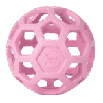 Palla per cani in gomma naturale per snack, 11,5 cm, rosa – JW Hol-ee Roller - immagine 2