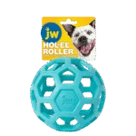 Palla per cani in gomma naturale per snack, 15 cm, azzurra – JW Hol-ee Roller