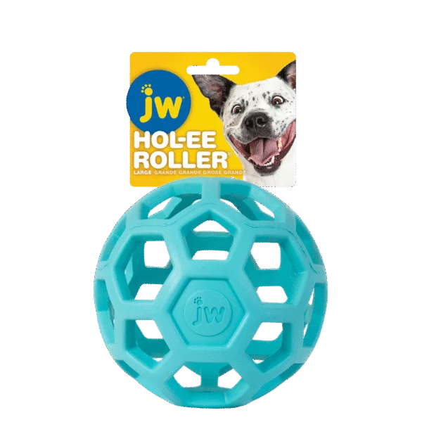 Palla per cani in gomma naturale per snack, 15 cm, azzurra – JW Hol-ee Roller