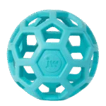 Palla per cani in gomma naturale per snack, 15 cm, azzurra – JW Hol-ee Roller - immagine 2