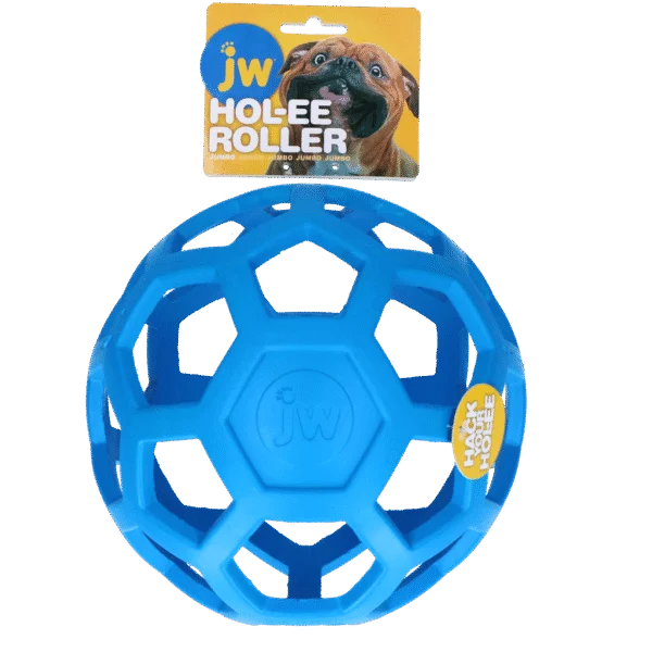 Palla per cani in gomma naturale per leccornie Jumbo, 19 cm, blu – JW Hol-ee Roller