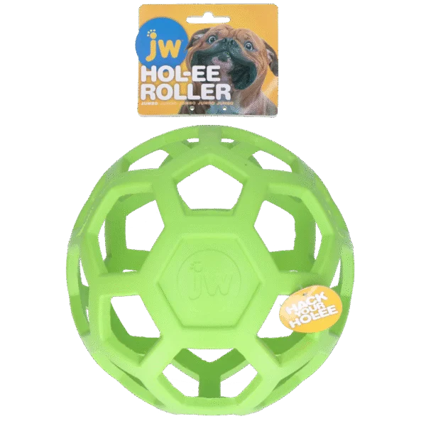 Palla per cani in gomma naturale per leccornie Jumbo, 19 cm, verde – JW Hol-ee Roller